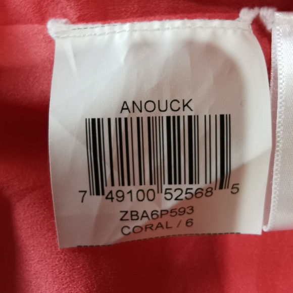 BCBGMaxAzria Anouk Coral Sheath Dress - Sz 6 - Picture 10 of 10